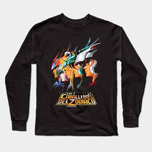 LOS CABALLERO DEL ZODIACO Long Sleeve T-Shirt by markucho88